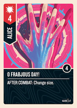 O Frabjous Day! card face 1