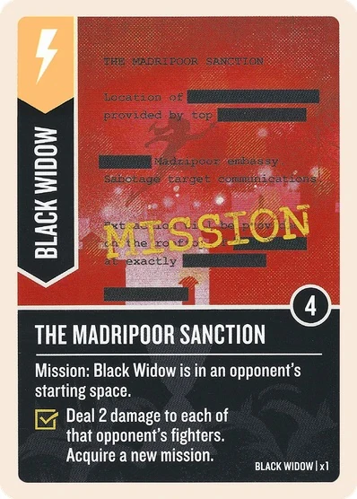 The Madripoor Sanction card face 1