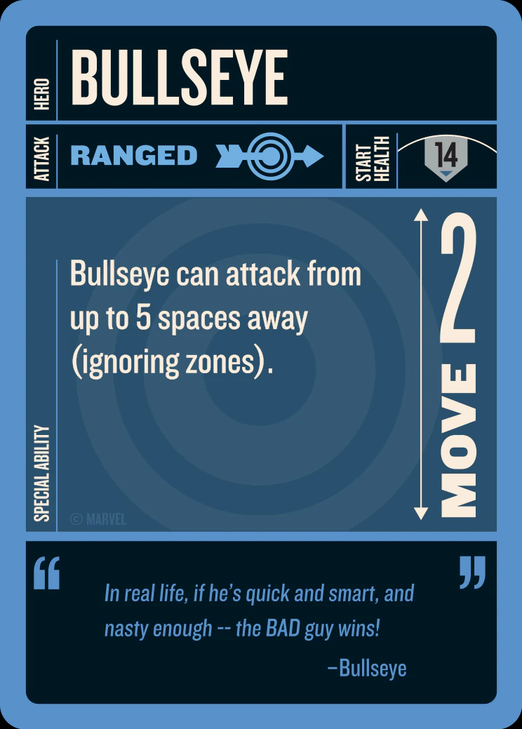 Bullseye card face 2