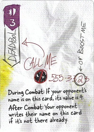 Call Me card face 1