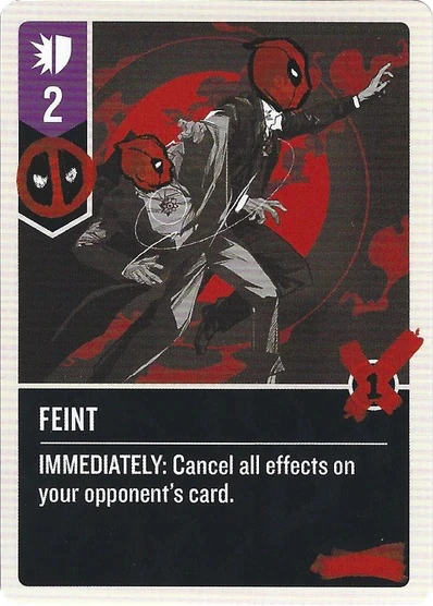 Feint card face 1