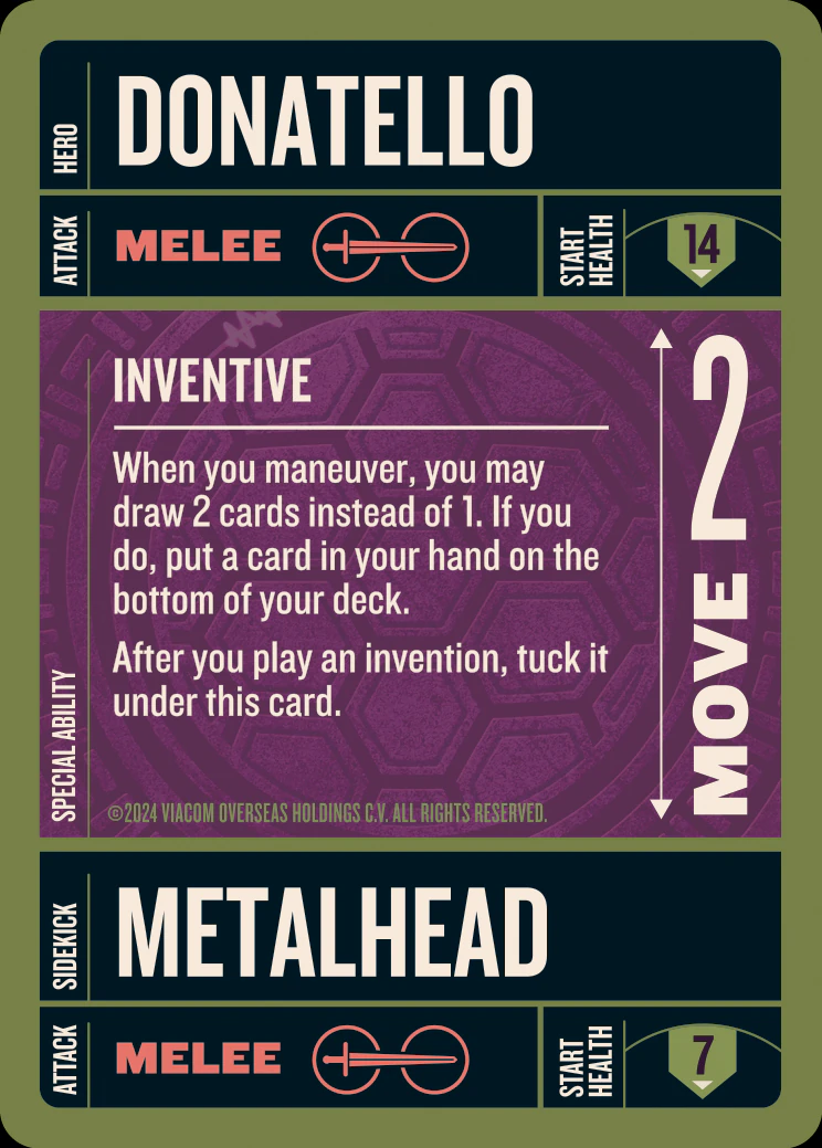 Donatello card face 2