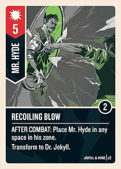 Recoiling Blow card