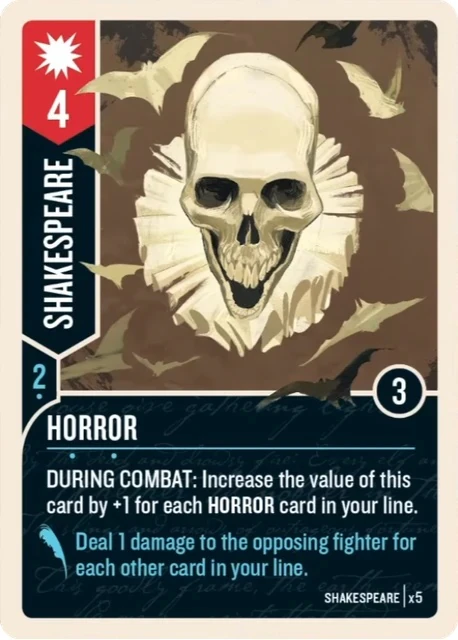 Horror card face 1