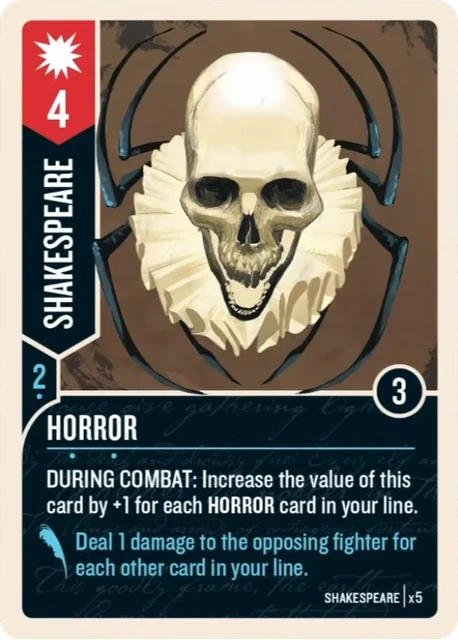Horror card face 1
