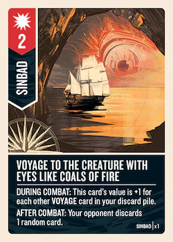Voyage to the Creature With Eyes Like Coals of Fire card face 1