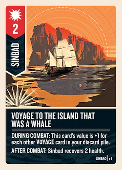 Voyage to the Island That Was a Whale card face 1