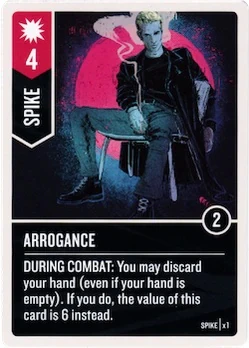 Arrogance card face 1