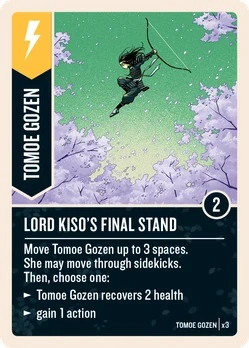 Lord Kiso's Final Stand card